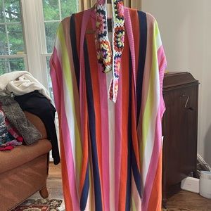 Sleeveless long open summer cardigan from Anthropologie